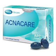 Combo Acnacare viên uống và gel giảm mụn giảm bã nhờn - Mega We Care - Hàng chính hãng