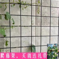 H-Y/ V5HAIron Flower Rack Grid Shelf Rose Stephania Erecta Clematis Chinese Rose Lattice Garden Outdoor Plant Climbing T