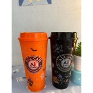 Halloween Pattern All Cafe Glass