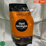Opti Straight 500Ml Matrix Hair Straightener Smoothing Single Step 1 Step 2 Resistant Extra Resistan