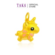 TAKA Jewellery 999 Pure Gold Pendant Unicorn