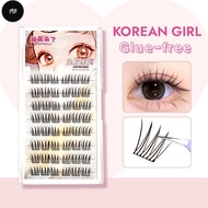 PW GECOMO 免胶水假睫毛 Korean Girl Group Style Eyelashes, 女团睫毛 48 Clusters Large Capacity, 自然假睫毛 Glue-free