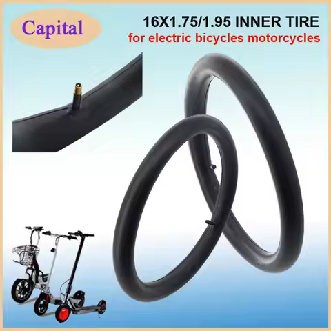 16 Inch Fits 1.75 1.95 2.125 Child Bike Wear-resistant Tires 16x1.75/1.95 Inner Tube Electric Bicycl
