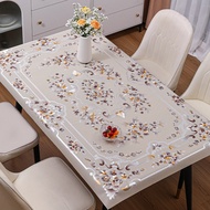 [BHS] Sell Waterproof Dining Table Cloths Rectangular Floral Motif Guest Table Plates Glasses 90x150