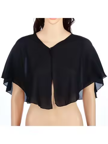 Korean Women Summer Chiffon Peal Sunscreen Clothing Shawl Jacket Blouse Cycling UV Fake Collar Neck 