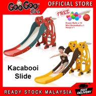 GOOGOO BIRD KACABOOI Premium Kids Slide 170cm Extra Long Slideway With Guardrail Papan Gelongsor Ana