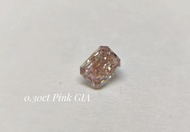GIA 粉鑽 30分 0.30ct Emerald Cut Pink Diamond