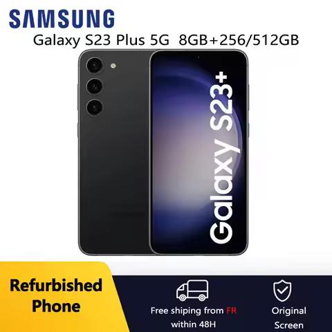 Refurbished Samsung Galaxy S23 Plus S23+ 5G Original 6.6" OLED 8GB+256/512GB Snapdragon NFC Octa Cor