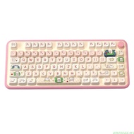 amonoqa Glasses Panda Keycaps MOTProfile 137Keys Dye Sublimations Keycaps 64 84 96 Layouts