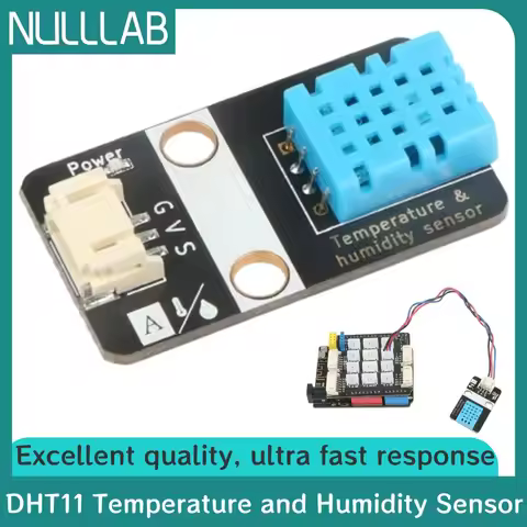 DHT11 Temperature and Humidity Sensor Single‑Wire Communication Support 3.3V/5V Wide Voltage Input C