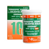 COVERAM Coveram Perindopril arginine 10mg + Amlodipine 10mg 1 Tablet [Prescription Required]