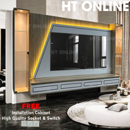 HT ONLINE 10ft Modern TV Cabinet Tv Cabinet Modern Elegant Wall Mounted Tv Cabinet Hall Cabinet Hang