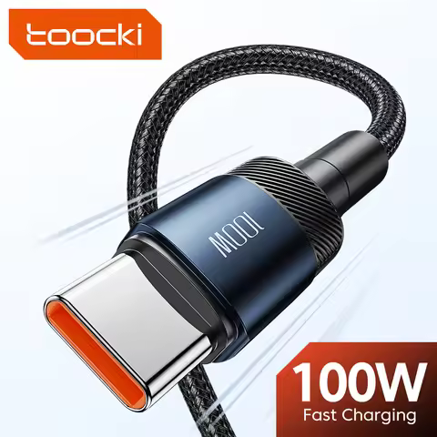 Toocki 100W USB Type C To USB C Cable PD Fast Charging Charger Type-C Wire Cord For Macbook Samsung 