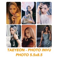 Taeeyeon Girls Generation-Picture Photo'invu' SNSD size 5.5x8.5/9.5x14.5 cm.