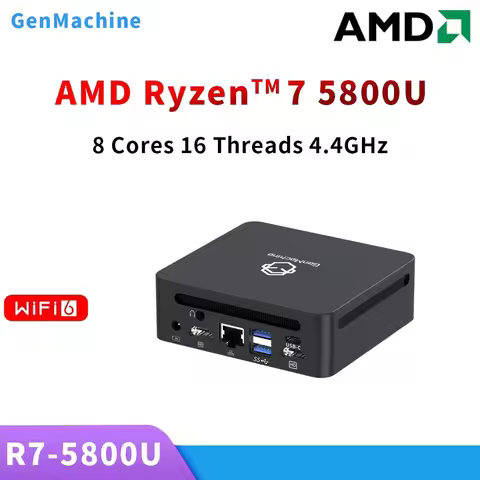 GenMachine AMD Ryzen™ 7 5800U Windows 11 MINI PC 8 Core 16 Thread 1.9GHz Up to 4.4GHz TDP 15W DDR4 S
