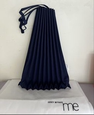 Issey miyake me 皺褶包 樹幹包 tote bag navy blue