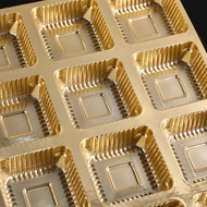 KR 4/6/9/12 Cavity Chocolate Aluminum Gold Tray 巧克力金色内托-10pc/pkt