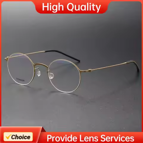 LINDBERG-Style 5504 Korean Fashion Glasses Frame Clear Titanium Eyeglasses Frames Optical Frames For