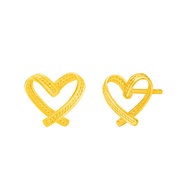GC7 Heart Earrings in 916 Gold