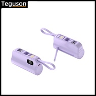 【Teguson】5 Colour 3 IN 1 charging Portable Power Bank mini power bank Lightning/Type-C(8009)