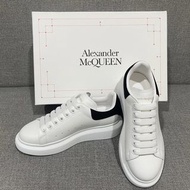 全新正英國代購Alexander McQueen MCQ 麥昆 情侶鞋 厚底小白鞋 增高鞋 黑絨尾 經典款 不議價