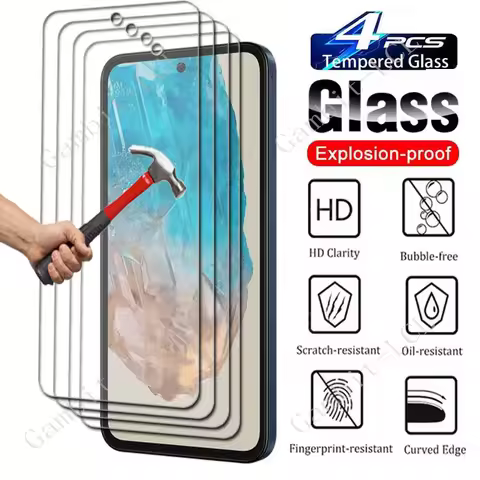 4PCS Tempered Glass For Samsung Galaxy Buddy3 C55 5G F05 F14 4G F55 F15 M05 M14 M15 M35 M55 M55s Qua