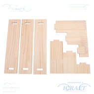 CRAFTMX Display Stand Riser, Multifunctional Countertop 3 Tier Display Shelf, Display Racks Pine Woo