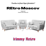 [Dijual] Kimmy Sofa Retro Moscov 221 Kaki Kayu [Terlaris]
