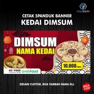 Spanduk Kedai Dimsum Bisa Tambah Nama Dll Sehari Jadi