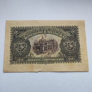 1922 Hong Kong and Shanghai HSBC Bank Five Yuan Antique Coins and Coins Collection of Old Country Ob