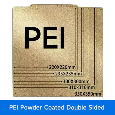 Double-sided PEI Build Plate180/220/235/310/350mm Upgrade Removal Textured PEI Magnetic Ender 3 V3 S