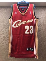 (USED) #23 LEBRON JAMES ADIDAS CLEVELAND CAVALIERS RED SWINGMAN JERSEY S