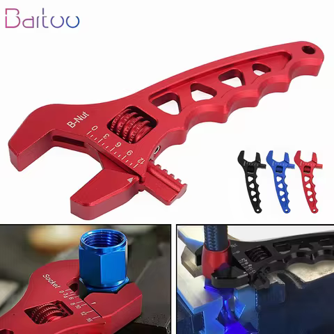 AN3-AN12 Adjustable AN Wrench Tool Aluminum Wrench Spanner Hose Fitting Tool AN 3 4 6 8 10 12 Hose E