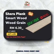 Clearance - Shera Plank Cement Board 4.5Inci x 2 Kaki