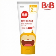 [KOREA] B&B Baby Toothpaste Gel Step 2 Strawberry 40g (+Free Gift) | Fluoride Free