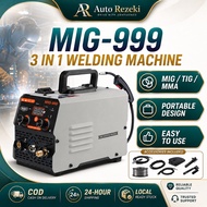 MIG-999 Gasless, Welding Machine Portable 3 in 1,Full Set MIG/MMA/TIG Inverter Welder Machine ,Digit