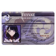 Genshin Impact Anime Identification ID Card PVC Photocard Figure Cosplay Collection Card