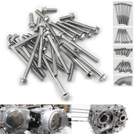 For Honda A Z50 CT70 SL70 XL70 Z50R CL70 1969-1980 26 piece Motorcycle Engine Side Cover Case Screws