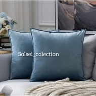 Suede sofa cushion cover 30x30 40x40 45x45 50x50 60x60 plain premium suede cushion seat cushion cove