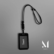 Lanyard ID Card Paracord Holder Name Push Frame Id Card Slide Hard Casing Plastic