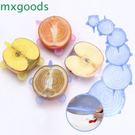 MXGOODS Silicone Lids Food Grade Reusable Cans Cover Kitchen Accessories Cups Food Fresh Stretch Lids