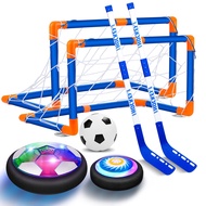 Kids Toys Hover Hockey Soccer Ball Set with 3 Goals, Rechargeable Floating Air Soccer Ball with Led 