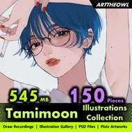 🔥 Digital Illustration Art - Tamimoon 🔥 Anime Figure | CG Art Digital Drawing Book | Smart Drawing T
