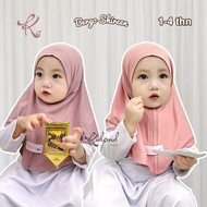 Premium malay jersey children's hijab for ages 0-12 months and 1-4 years by kidsind