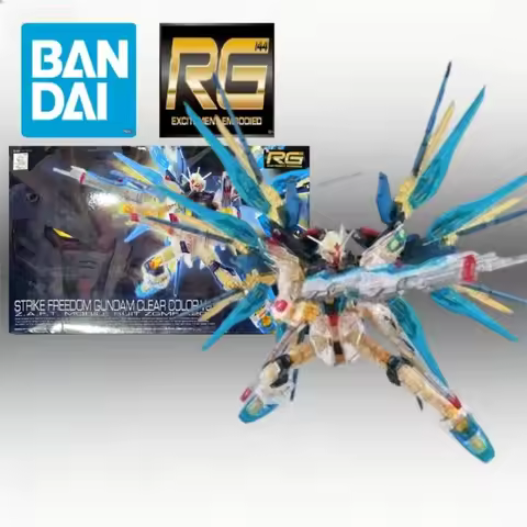 Bandai PB Limited RG 1/144 ZGMF-X20A Strike Freedom Gundam Clear Color Ver. SEED DESTINY Assembly Mo