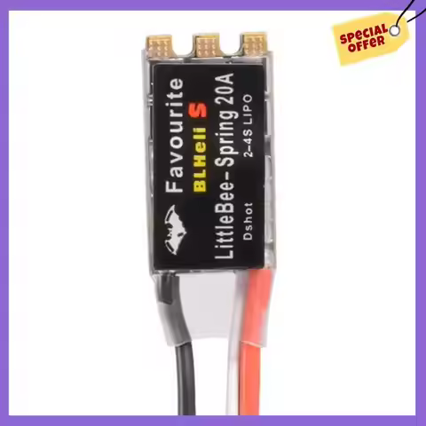 -A96Z FVT Little Bee Blheli-S SPRING 20A Brushless ESC 2-4S Supports Mulitshot DSHOT Oneshot42 Onesh