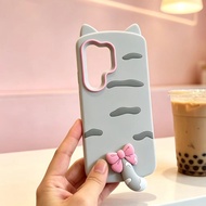 Funny Cat Soft Silicone Case Cover For Samsung Galaxy A18 A08 S26 S25 S24 S23 Ultra S24FE S25FE A56 