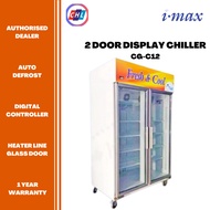 IMAX (Authorised Dealer)2 DOOR CHILLER SHOWCASE 700L Model-CG-C12/NON-HEATER