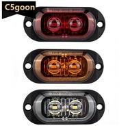 C5GOON 2LED Truck Len Side Marker Lights 12-24V Waterproof Car Trailer Lorry Truck Van Bus Safety Wa