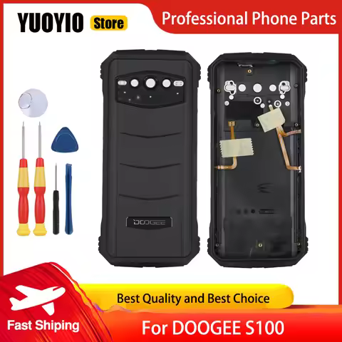 Battery Case Protective Battery Case Back Cover For DOOGEE S100 Smart Phone 3M Adhesive Replacement 